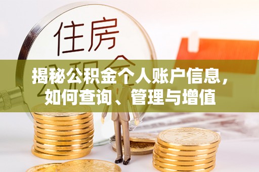 临潼揭秘公积金个人账户信息，如何查询、管理与增值