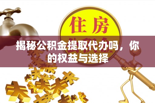 临潼揭秘公积金提取代办吗，你的权益与选择