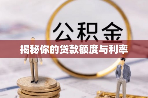 临潼揭秘你的贷款额度与利率