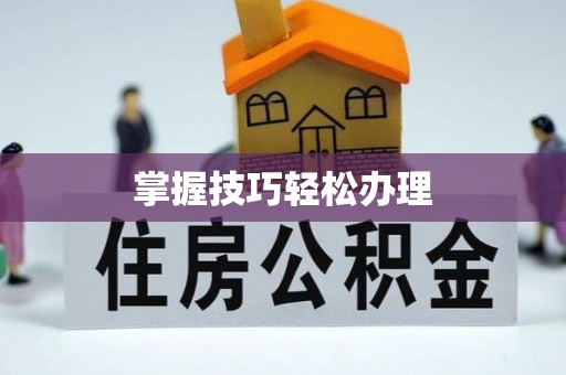 临潼掌握技巧轻松办理