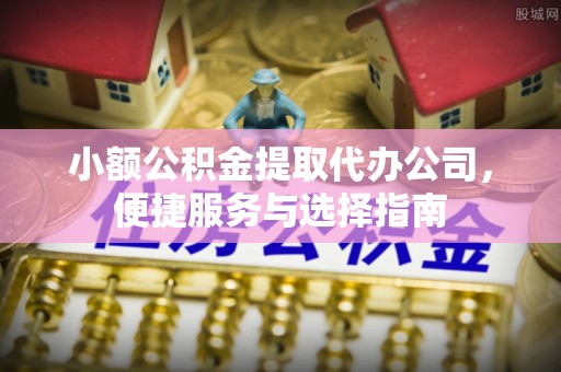临潼小额公积金提取代办公司，便捷服务与选择指南